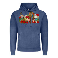 Vintage Denim Lady of Guadalupe Coffee Cups Vintage Hoodie - texasbilliewilder