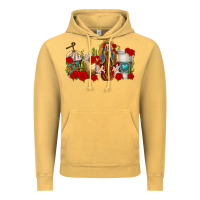 Vintage Mustard Lady of Guadalupe Coffee Cups Vintage Hoodie - texasbilliewilder