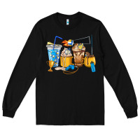 Black Volleyball coffee cups Long Sleeve Tee - HowdyJamesFarm