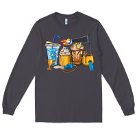Smoke Volleyball coffee cups Long Sleeve Tee - HowdyJamesFarm