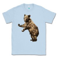 Dusty Blue Brown Bear Cub Classic Tee - LillyAllenDesigns