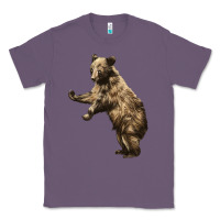Lavender Brown Bear Cub Classic Tee - LillyAllenDesigns