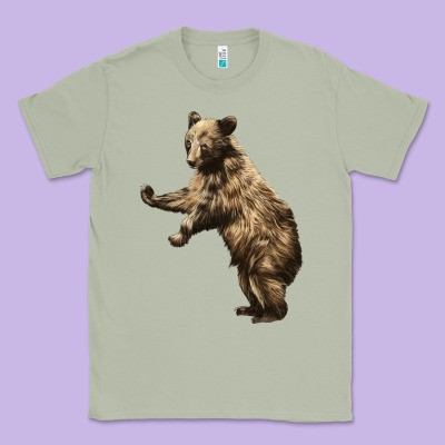 Brown Bear Cub Classic Tee Designed By Lillyallendesigns