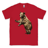 Red Brown Bear Cub Classic Tee - LillyAllenDesigns