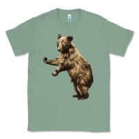 Sage Brown Bear Cub Classic Tee - LillyAllenDesigns