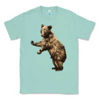 Seafoam Brown Bear Cub Classic Tee - LillyAllenDesigns