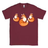 Burgundy Three Little Foxes IN Fox Family I Gift Classic Tee - Bettercallsaul