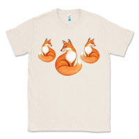 Natural Three Little Foxes IN Fox Family I Gift Classic Tee - Bettercallsaul
