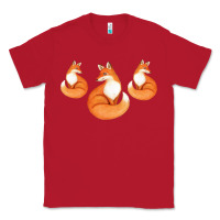 Red Three Little Foxes IN Fox Family I Gift Classic Tee - Bettercallsaul