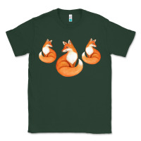Sports Green Three Little Foxes IN Fox Family I Gift Classic Tee - Bettercallsaul