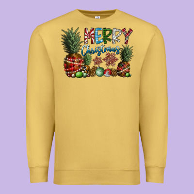 Merry Christmas Premium Sweatshirt Designed By Cowhidedigitalart