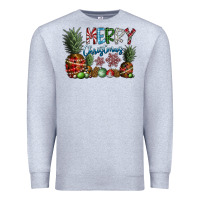 Heather Grey Merry Christmas Premium Sweatshirt - CowhideDigitalArt