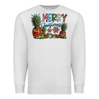 Oatmeal Heather Merry Christmas Premium Sweatshirt - CowhideDigitalArt