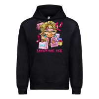 Black shopping life  gnome Urban Hoodie - BarkalooDesign