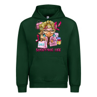 Forest Green shopping life  gnome Urban Hoodie - BarkalooDesign