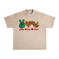 French Oak Peace Love Mexico Urban Heavy Tee - texasbilliewilder
