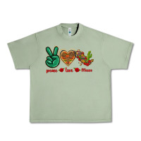 Oil Green Peace Love Mexico Urban Heavy Tee - texasbilliewilder
