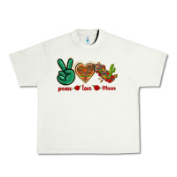 Pistachio Peace Love Mexico Urban Heavy Tee - texasbilliewilder