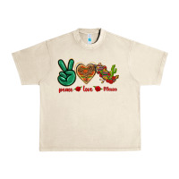 Sandshell Peace Love Mexico Urban Heavy Tee - texasbilliewilder