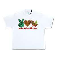 White Peace Love Mexico Urban Heavy Tee - texasbilliewilder
