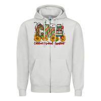 Dove Grey christmas cma certified medical assistant Zipper Hoodie - FaDigitalArtStudio