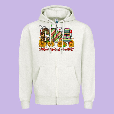 Christmas Cma Certified Medical Assistant Zipper Hoodie Designed By Fadigitalartstudio