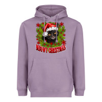 Lavender meowy christmas Heavyweight Hoodie - CowhideDigitalArt