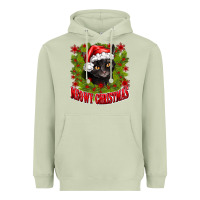 Matcha meowy christmas Heavyweight Hoodie - CowhideDigitalArt