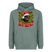 Sage meowy christmas Heavyweight Hoodie - CowhideDigitalArt
