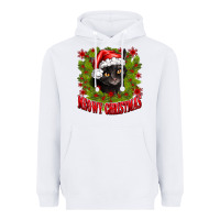 White meowy christmas Heavyweight Hoodie - CowhideDigitalArt