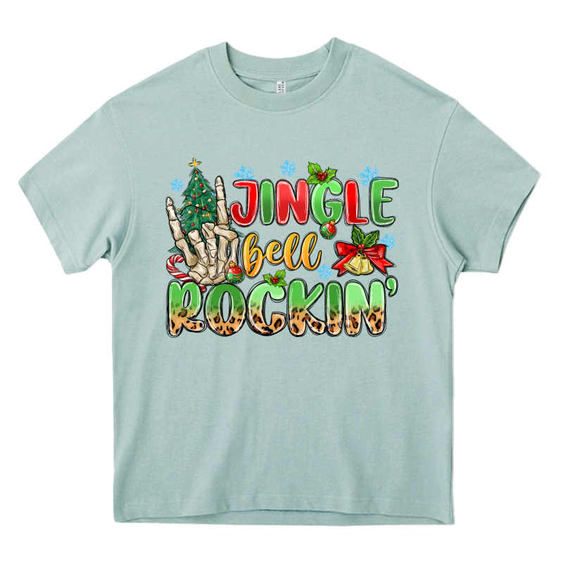 Jingle Bell Rockin' Heavy Core Tee by MaliasSmallBusiness | Teevron