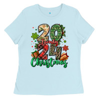 Baby Blue 2024 family christmas Ladies Tee - MaliasSmallBusiness