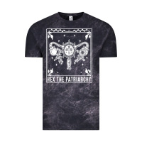 Cloud Black womens hex the patriarchy uterus tarot card halloween feminist t shirt Vintage Tee - maiPhamDesign