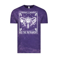 Cloud Purple womens hex the patriarchy uterus tarot card halloween feminist t shirt Vintage Tee - maiPhamDesign