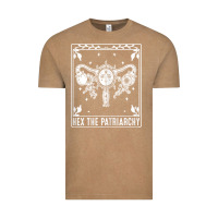 Vintage Coffee womens hex the patriarchy uterus tarot card halloween feminist t shirt Vintage Tee - maiPhamDesign