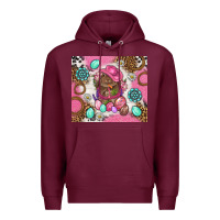 Burgundy Cowboy Bunny Easter Tumbler Premium Hoodie - BundleAndBundleShop