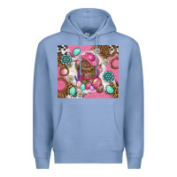 Colony Blue Cowboy Bunny Easter Tumbler Premium Hoodie - BundleAndBundleShop