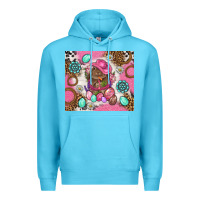 Ocean Blue Cowboy Bunny Easter Tumbler Premium Hoodie - BundleAndBundleShop