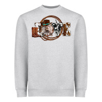 Heather Grey western love for cowboys olivia Heavyweight Sweatshirt - OliviaCreatesArt