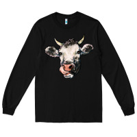 Black Cow Long Sleeve Tee - HowdyJamesFarm
