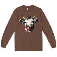 Chestnut Cow Long Sleeve Tee - HowdyJamesFarm