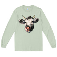 Matcha Cow Long Sleeve Tee - HowdyJamesFarm