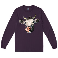 Plum Cow Long Sleeve Tee - HowdyJamesFarm