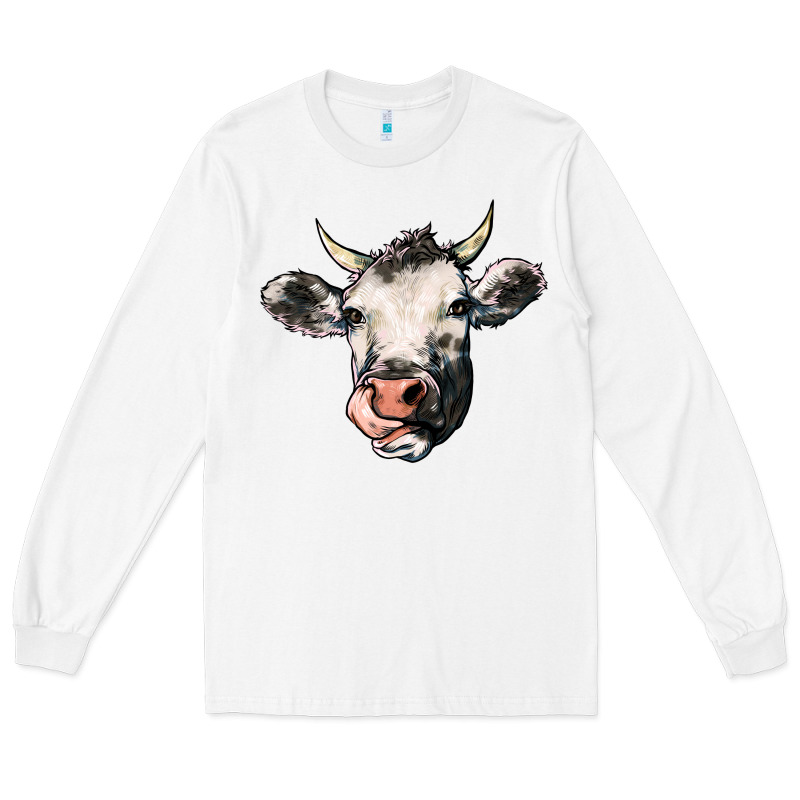 Cow Long Sleeve Tee by HowdyJamesFarm | Teevron
