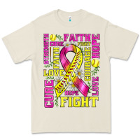 Bone breast cancer softball ribbon love cure fight bbs Premium Tee - BundleAndBundleShop