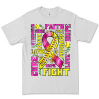 Dove Grey breast cancer softball ribbon love cure fight bbs Premium Tee - BundleAndBundleShop