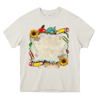 Cream school your text here Heavy Core Tee - NancyCooperArtShop