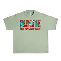 Oil Green Auntie Like a Mom Only Cooler Urban Heavy Tee - texasbilliewilder