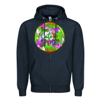 Navy too cute to spook earrings Zipper Hoodie - BundleAndBundleShop