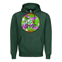 Sports Green too cute to spook earrings Zipper Hoodie - BundleAndBundleShop